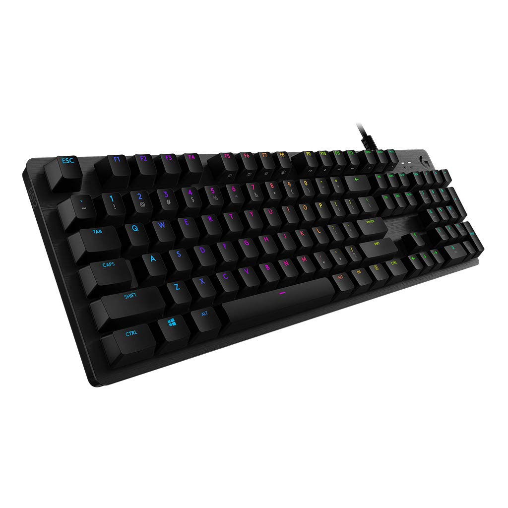 Logitech G512 mechanische Gaming-Tastatur, GX-Brown Taktile Switches, LIGHTSYNC RGB-Beleuchtung, USB