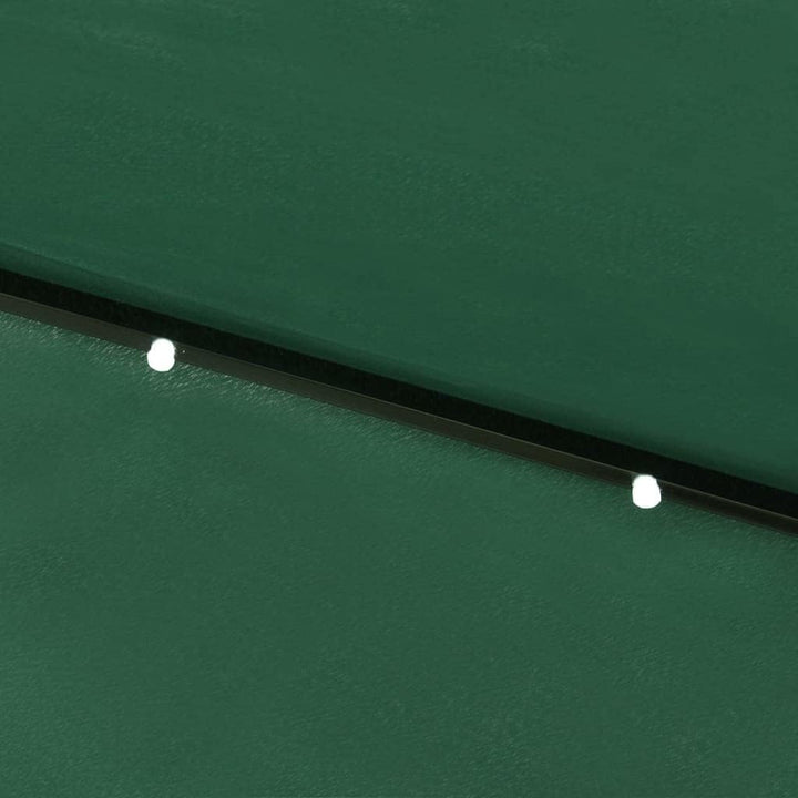 vidaXL Sonnenschirm mit LEDs Stahl-Mast Gartenschirm Marktschirm Strandschirm Schirm Sonnenschutz Ku