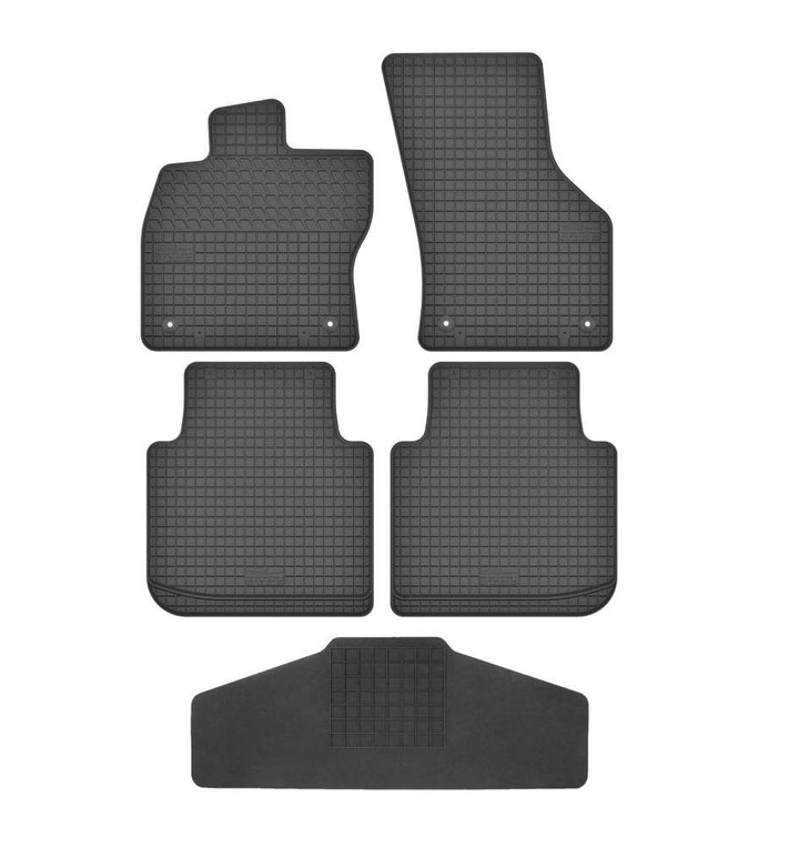 Fussmatten Vorne, Hinten + Tunnel Matte 5er Set für VW Arteon ab 2017 Gummi Gummimatten Vorne, Hinte