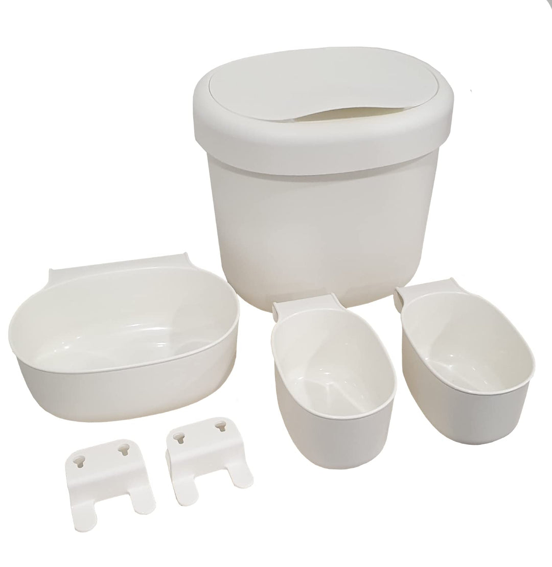 Ikea Behälter 4er-Set, weiss 27 x 23 x 26 cm; 399.16 gr 1 Weiss, 1 Weiß