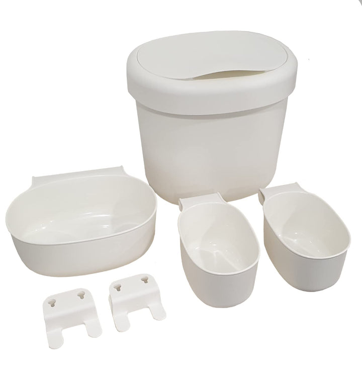 Ikea Behälter 4er-Set, weiss 27 x 23 x 26 cm; 399.16 gr 1 Weiss, 1 Weiß