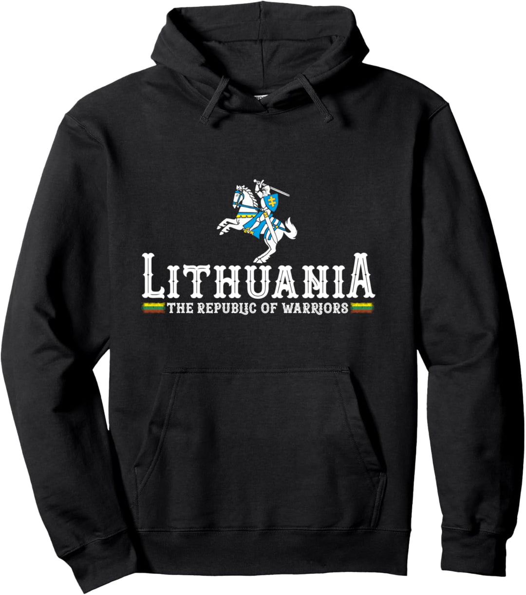 Lithuanian The Republic Of Warriors Lithuania Flag Knight Pullover Hoodie