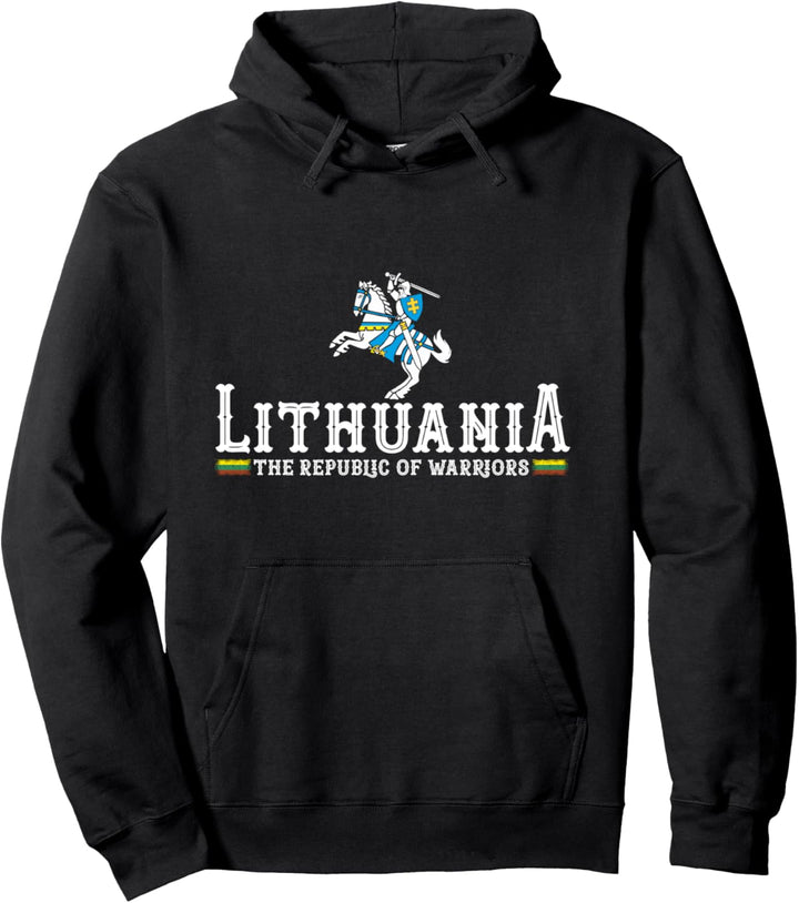 Lithuanian The Republic Of Warriors Lithuania Flag Knight Pullover Hoodie