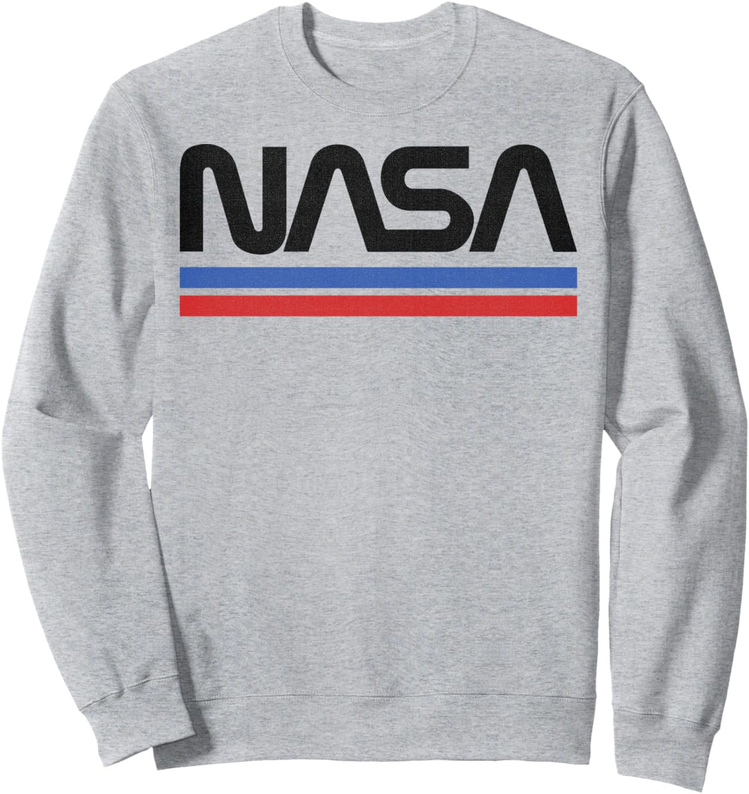 NASA Red Blue Stripe Minimal Logo Vintage Sweatshirt