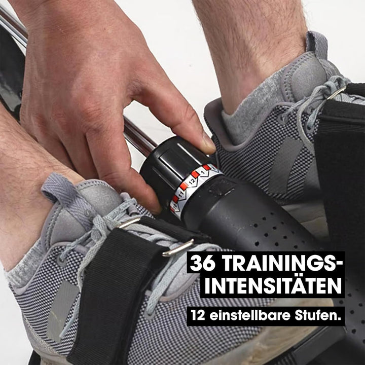 Kendox RowShaper - Rudergerät für Zuhause - Fitnessgerät für Cardio & Krafttraining - LCD Display -