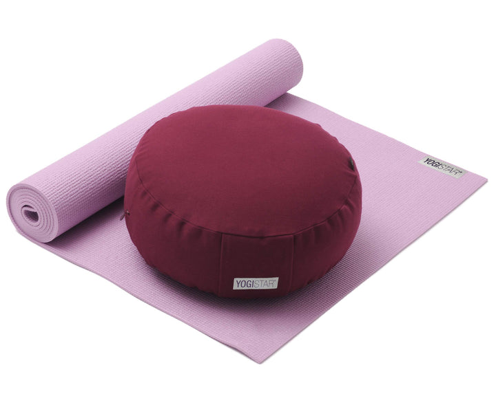 Yoga-Set Starter Edition - Meditation (yogamatte + Kissen) Rosa