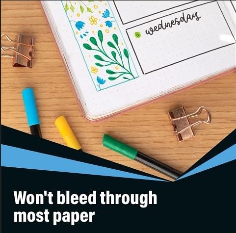 BIC Intensity Stifte Set Japan: 10 Fineliner, 12 Dual Tip Brush Pens, 1 Notizbuch und 1 Klebezettel