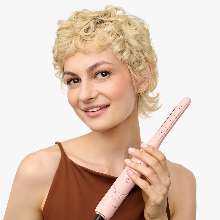 Wavytalk Mini Airflow Lockenstab und Glätteisen, Cool Curl Pencil Airflow Styler für kurzes Haar, Pi