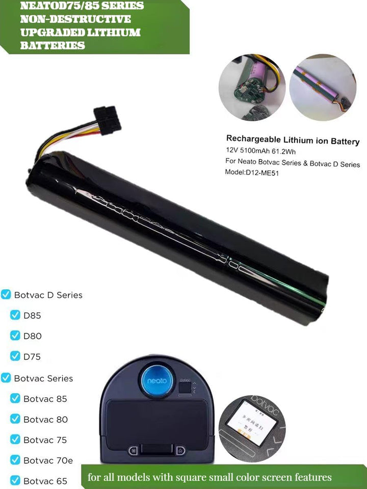 205-0011 Akku für Neato Botvac D3 D4 D5 D6 D7 205-0011 Sweeping Roboter Sweeper Battery 14.4V93.6WH