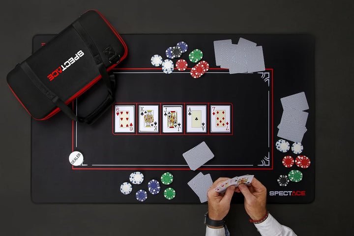 Pokerkoffer | PokerSet mit 300 Pokerchips je 11,5 g im Casino Stil - Poker Chips Set + Goldene Karte