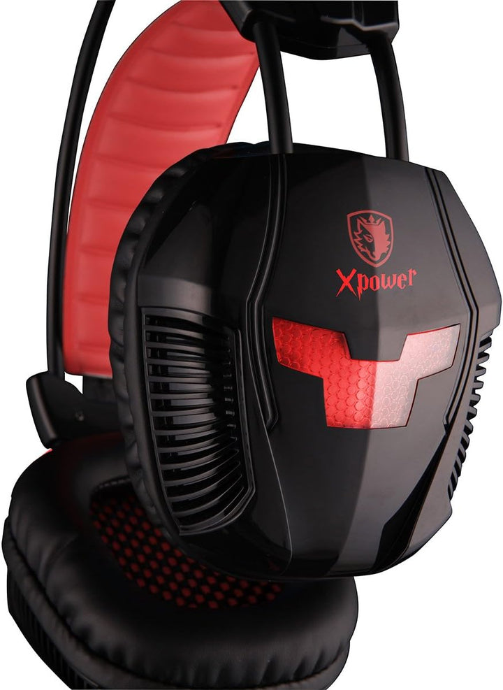 Sades In-Ear-Gaming-Kopfhörer schwarz schwarz/red SA-706, SA-706