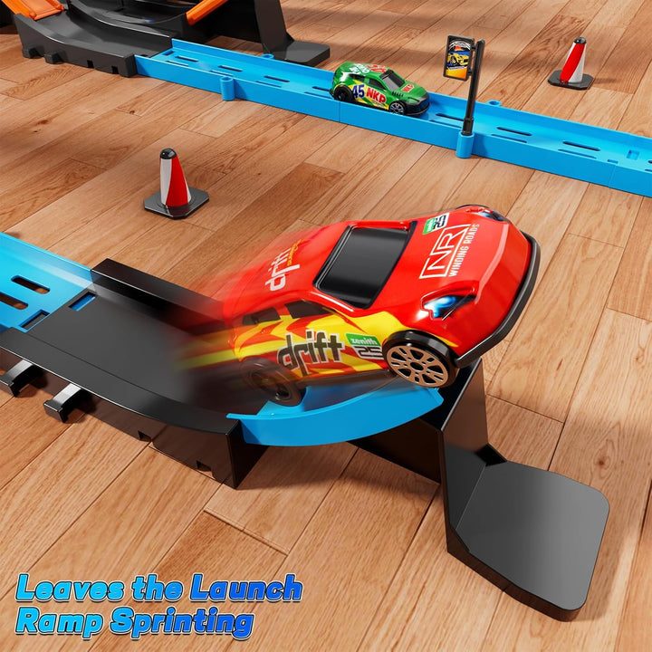 Doloowee DIY Track Builder Rennstreckenspielzeug für Jungen im Alter von 3 4 5 6 Jahren, Wettbewerbs