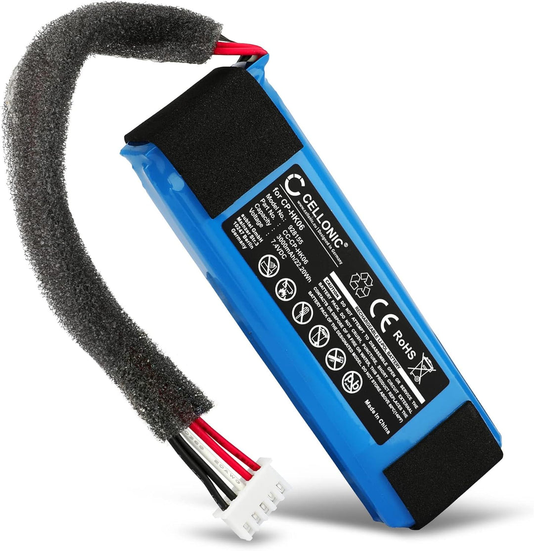 CELLONIC, Lautsprecherakku kompatibel mit Harman Kardon Go Play, Go Play, Go Play Mini (3000mAh, 7.4