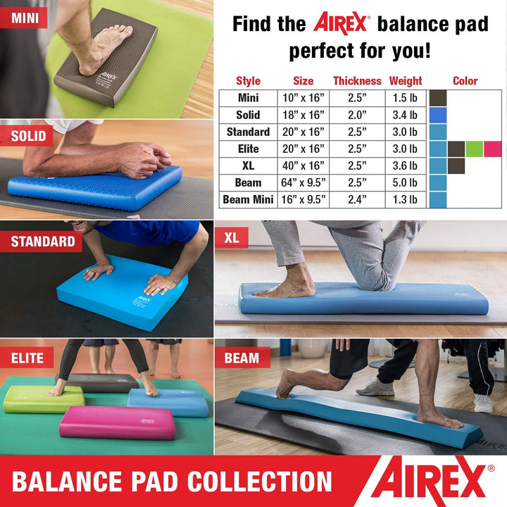 AIREX Balance Pad – Stability Trainer for Balance, Stretching, Physical Therapy, Exercise, Mobility,