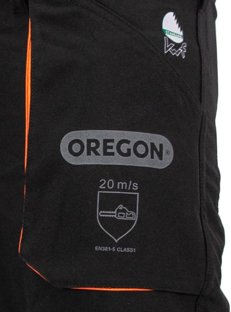 Oregon Yukon Kettensägen-Schnittschutzhose, Typ A Klasse 1, Grösse 2XL (XXL, EU 58-60) (295435/2XL),