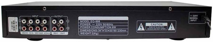 220 V Hifi Digital Hd Stereo Vorverstärker Equalizer Eingebauter Usb Bluetooth Home Stage Equalizer