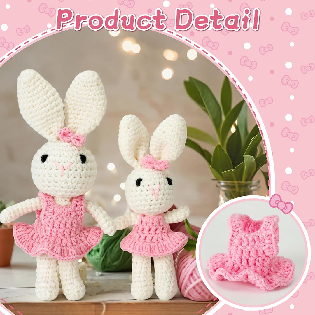Grosse Schwester Geschenk, Handgemachte gehäkelte Kaninchen für Mädchen, Perfektes Geschwistergesche