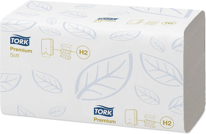Tork Xpress weiche Multifold Papierhandtücher 100289 - H2 Premium Falthandtücher, 2-lagig, weiss & X