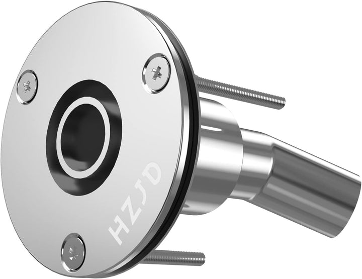 HZJD Durch Rumpf Auspuff Hautanpassung, 24mm Edelstahl 316, für Diesel Standheizungen Angled, Angled