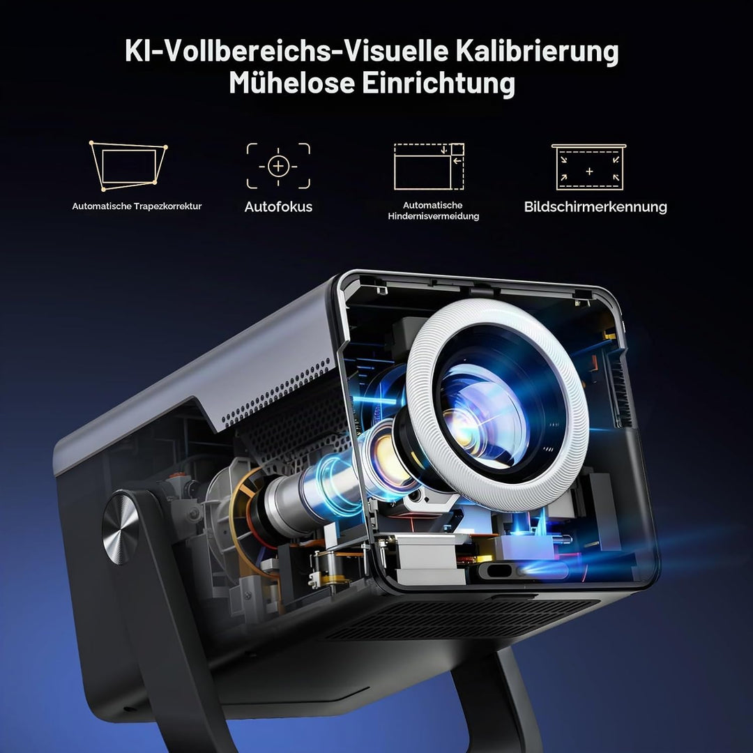 2000 ANSI Lumen Native 1080P Smart Mini Beamer mit Android 14