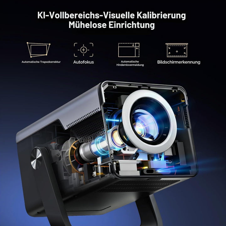 2000 ANSI Lumen Native 1080P Smart Mini Beamer mit Android 14