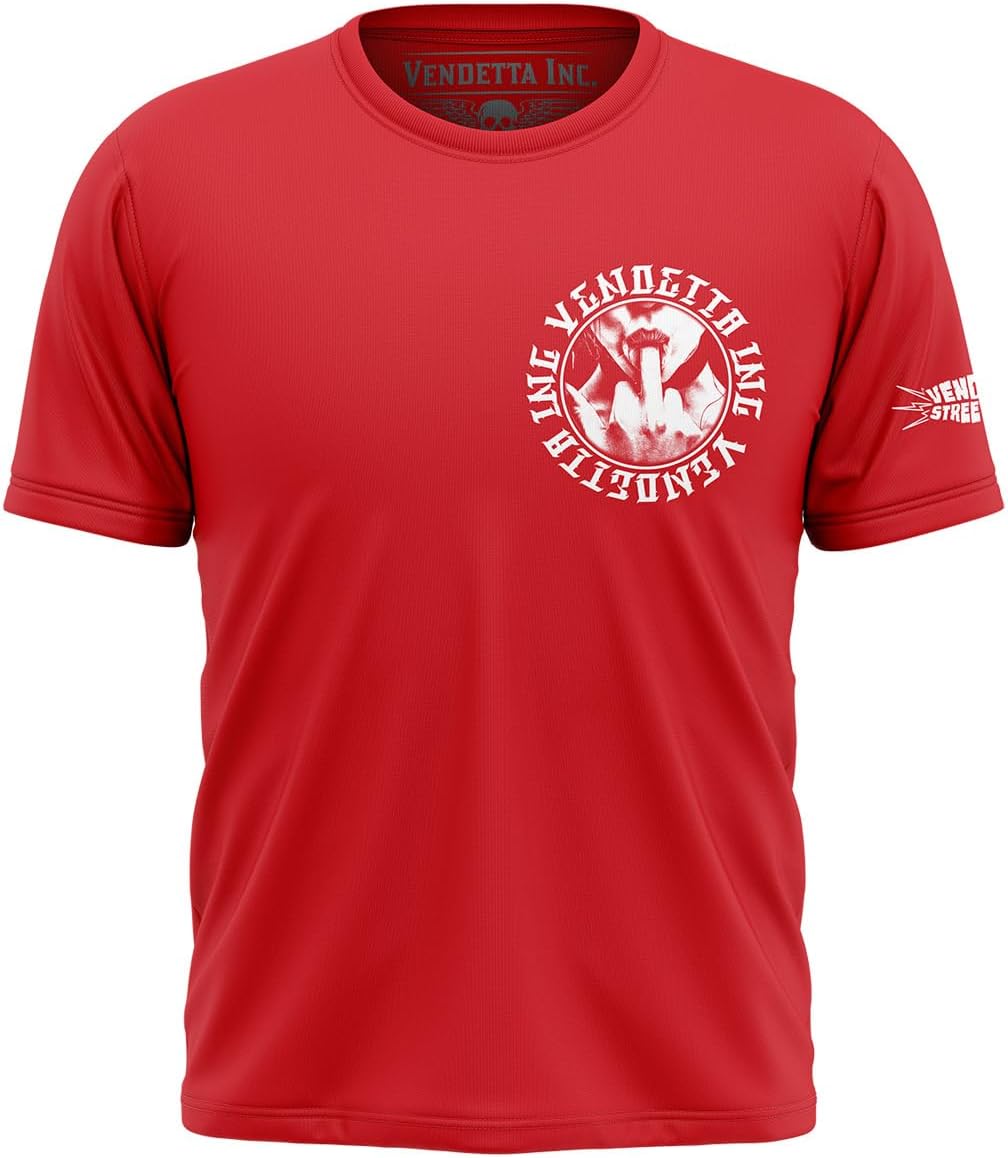Vendetta Inc. Männer T Shirt Rundhals Baumwolle F.2.0 rot VD-1210