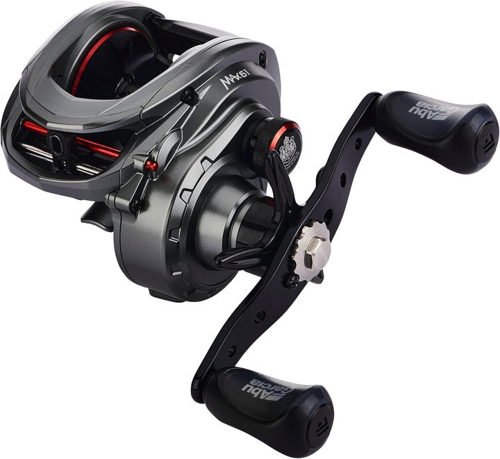 Abu Garcia MAX Low Profile Rolle – Baitcasterrolle zum Raubfischangeln – Hecht, Barsch, Zander 61