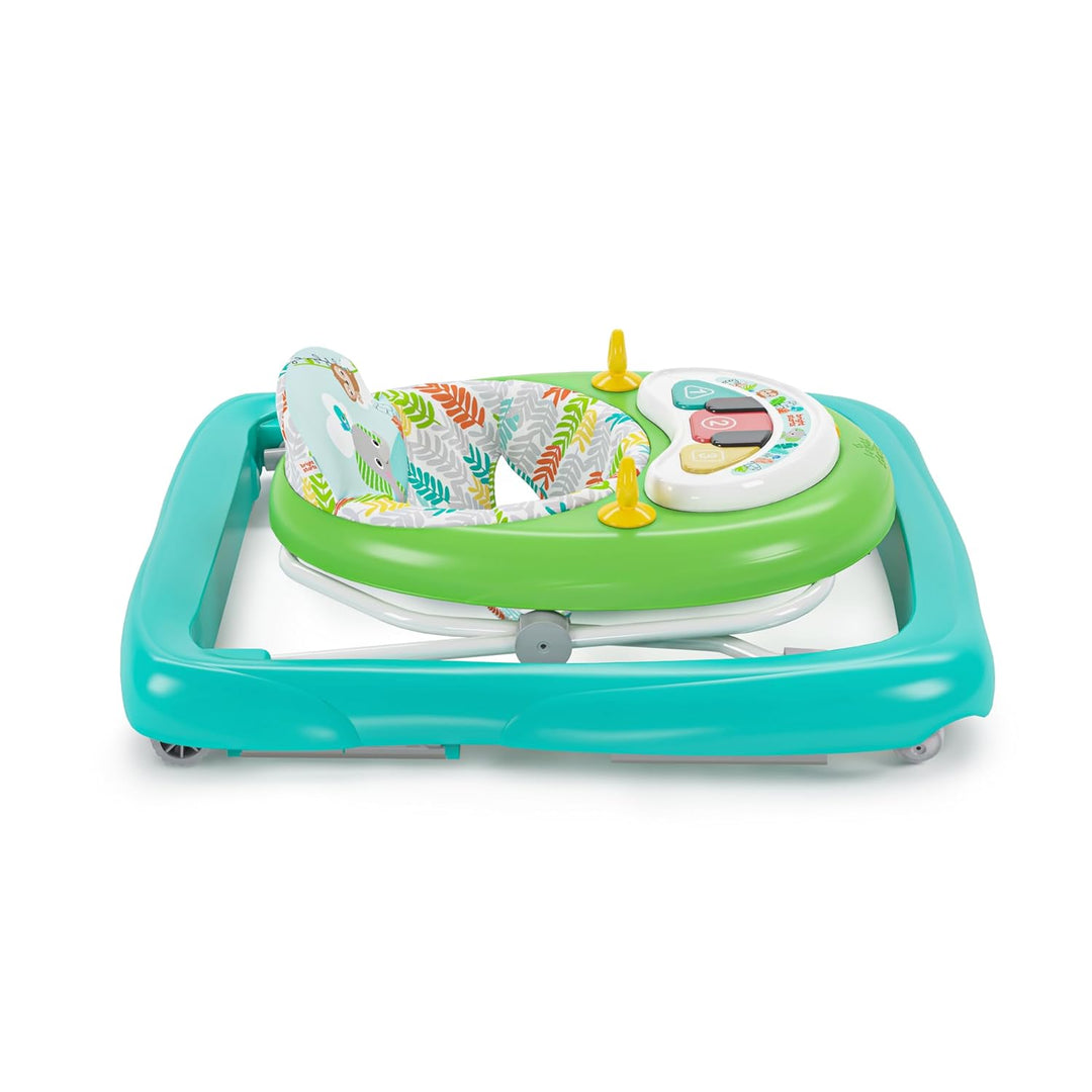 Bright Starts, Tiny Trek 2-in-1 Baby Aktivität Lauflernhilfe mit Spielzeugstation, verstellbarer Höh