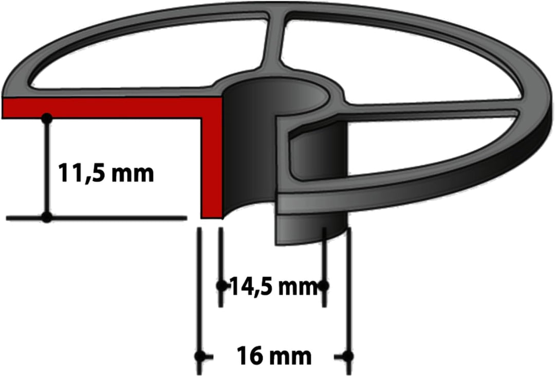 Makita Kopierhuelse, 16 mm, 193334-9, 16 mm