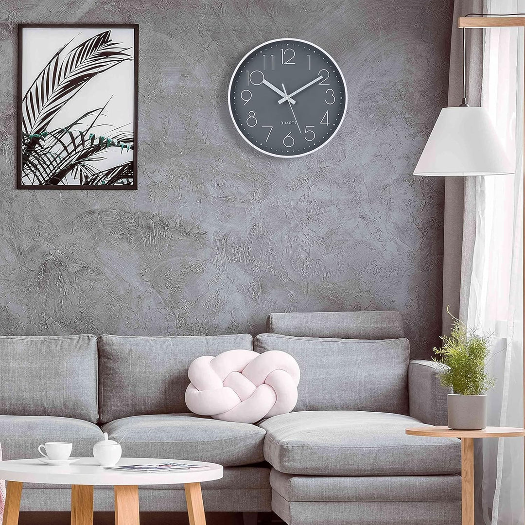 Wanduhr Ohne Tickgeräusche Lautlos Küchenuhr 30cm Quarz Gross Batterie Betriebene Wanduhr Einfach zu