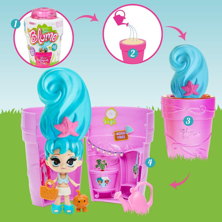 BANDAI 3er-Packung Überraschungspuppen –Sammelpuppen, die wie Blumen wachsen – SK02222, SK02222