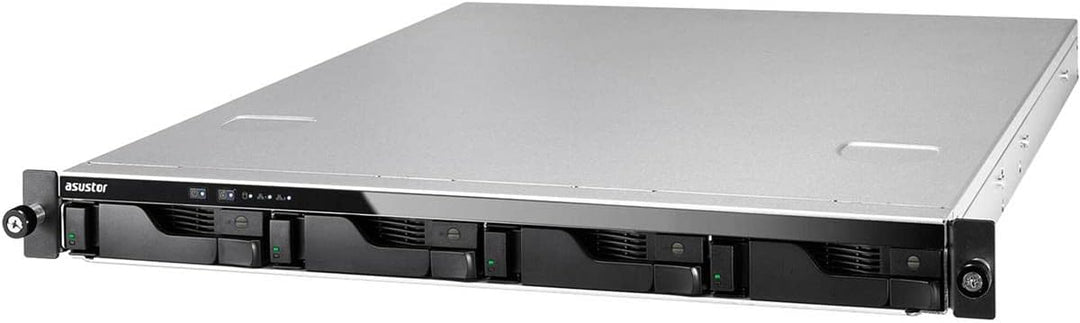 Asustor Lockerstor 4 AS6504RS 4 Bay NAS - 1U Rack Netzwerkspeicher Gehäuse, Quad Core 2.1GHz CPU, 8G