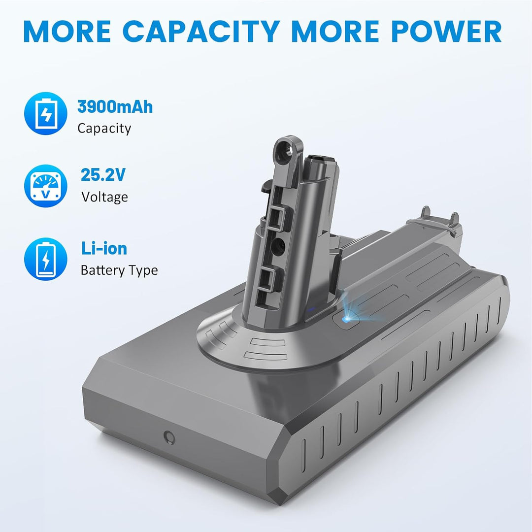 LabTEC V11 25.2V 3900mAh Li-ion Ersatzakku für Dyson V11 (Screw in Type) SV14 Absolute Complete Fluf