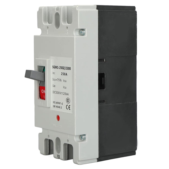 2P DC-Leistungsschalter MCCB Solarhauptschalter Batterieschutzschalter Isolator 500V 250A