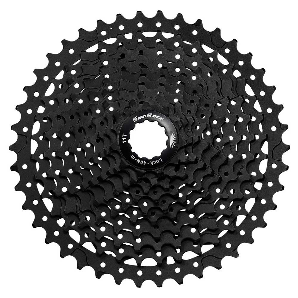 SunRace CSMS3 10-fach MTB Kassette Abstufung 11-40 TAX Schwarz, Schwarz