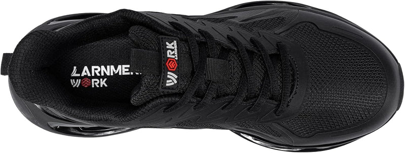 LARNMERN Sicherheitsschuhe Herren Arbeitsschuhe Leichte Stahlkappenschuhe Bequeme Antishock Atmungsa