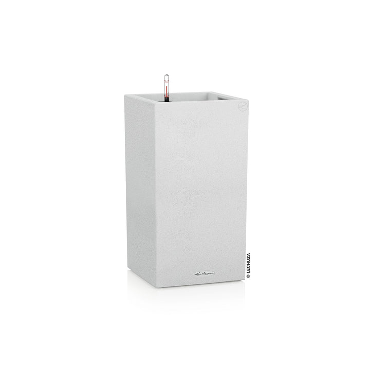 Lechuza Canto Stone 30 high All-in-One Set quarzweiss 13607 30x30x56 cm Quarzweiss, 30x30x56 cm Quar