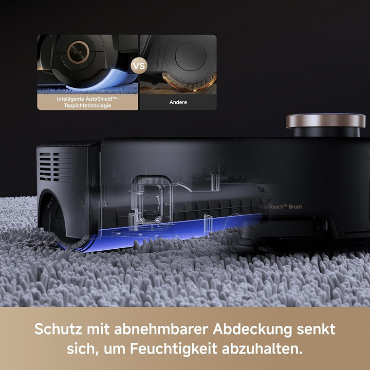 MOVA Z60 Ultra Roller Complete, HydroForce-Wischen, AutoShield-Tech Schwarz | StepMaster 2.0 System,