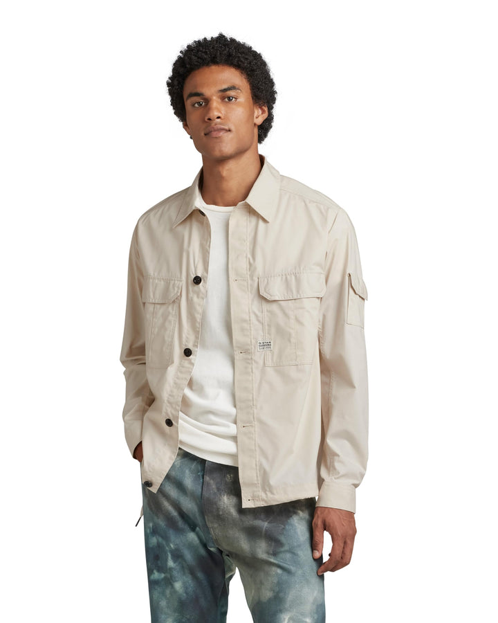 G-Star Herren 2 Pocket Relaxed Shirt S Beige (Whitebait D22967-d308-1603), S Beige (Whitebait D22967