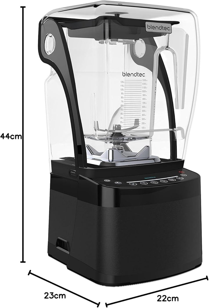 Blendtec P800D4601-EU Professional 800 Hochleistungsmixer/Blender, 2.66 liters, Schwarz, Single