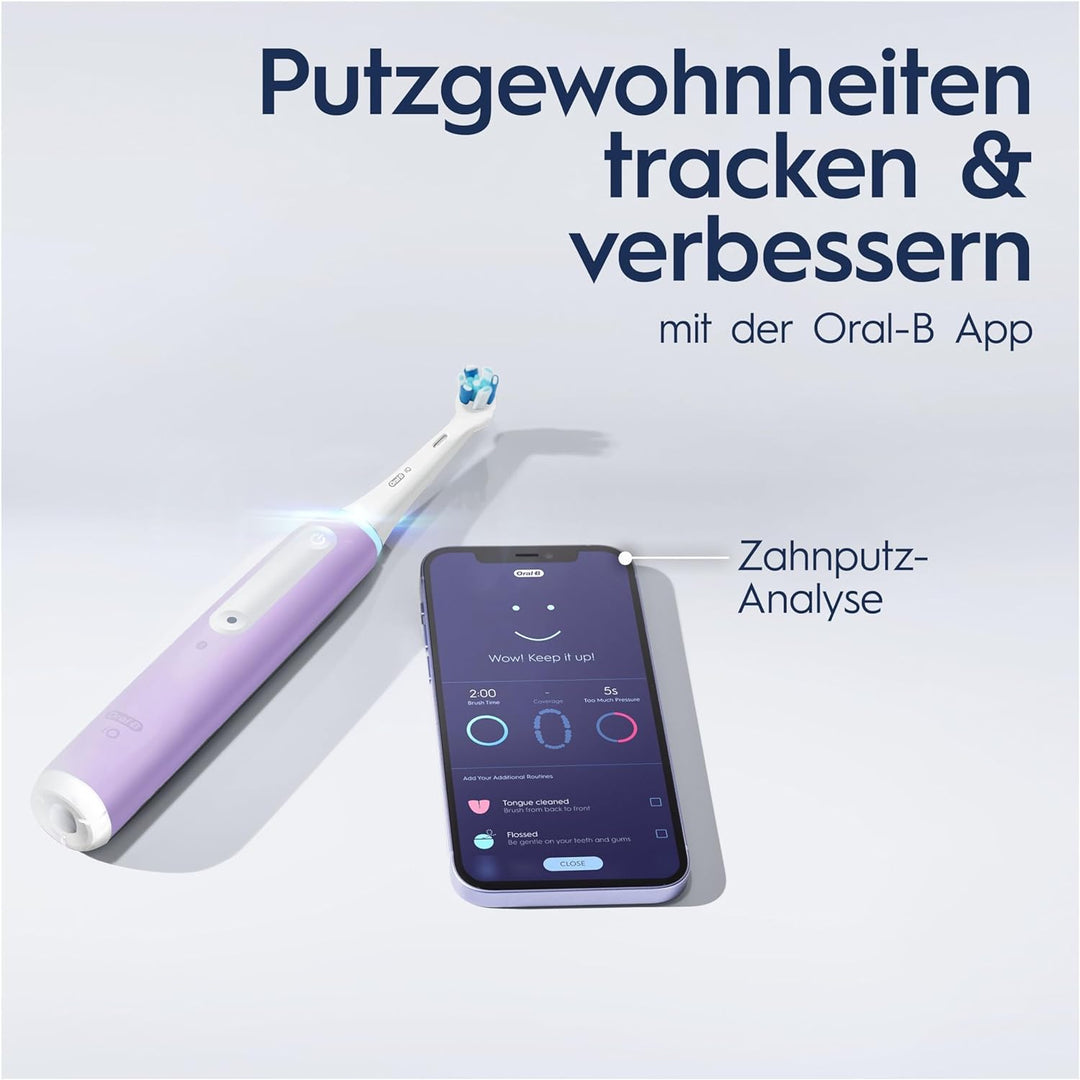 Oral-B iO Series 4 Elektrische Zahnbürste/Electric Toothbrush, 4 Putzmodi für Zahnpflege, Magnet-Tec