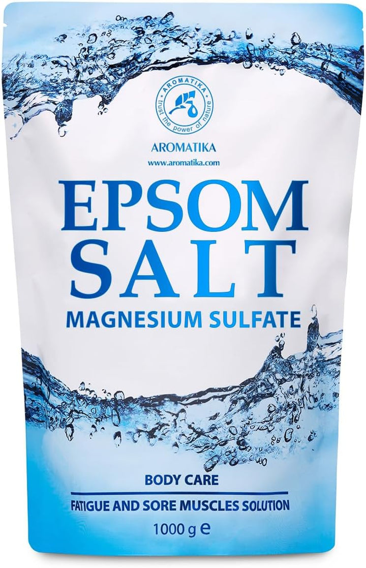 Epsom Salz Badesalz 1000g - 100% Natürliches Salz - Konzentrierte Magnesium quelle - Lindert Muskelk