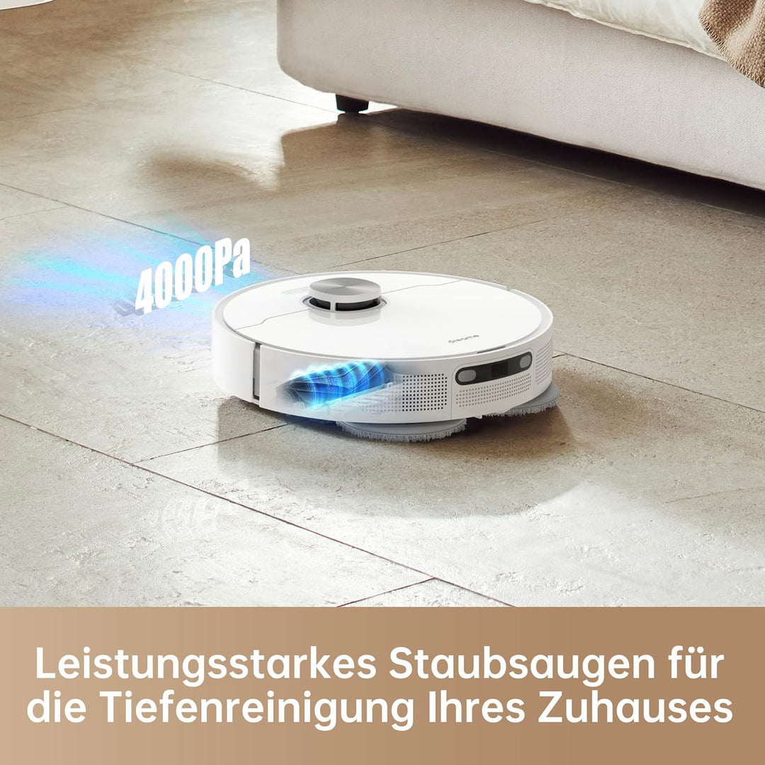 dreame L10 Prime Saugroboter und Wischroboter mit Automatischer Waschstation von Wischpads, 7mm Mopa