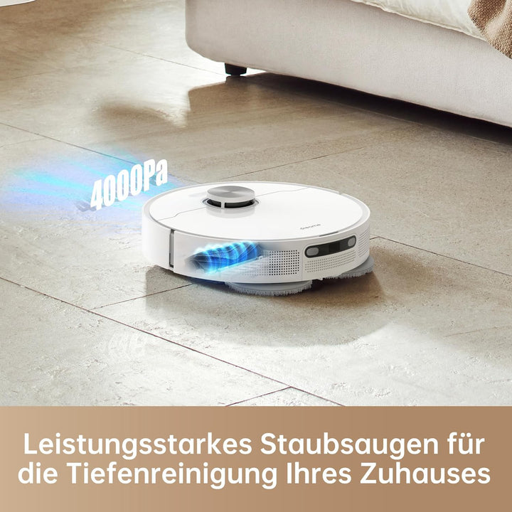 dreame L10 Prime Saugroboter und Wischroboter mit Automatischer Waschstation von Wischpads, 7mm Mopa