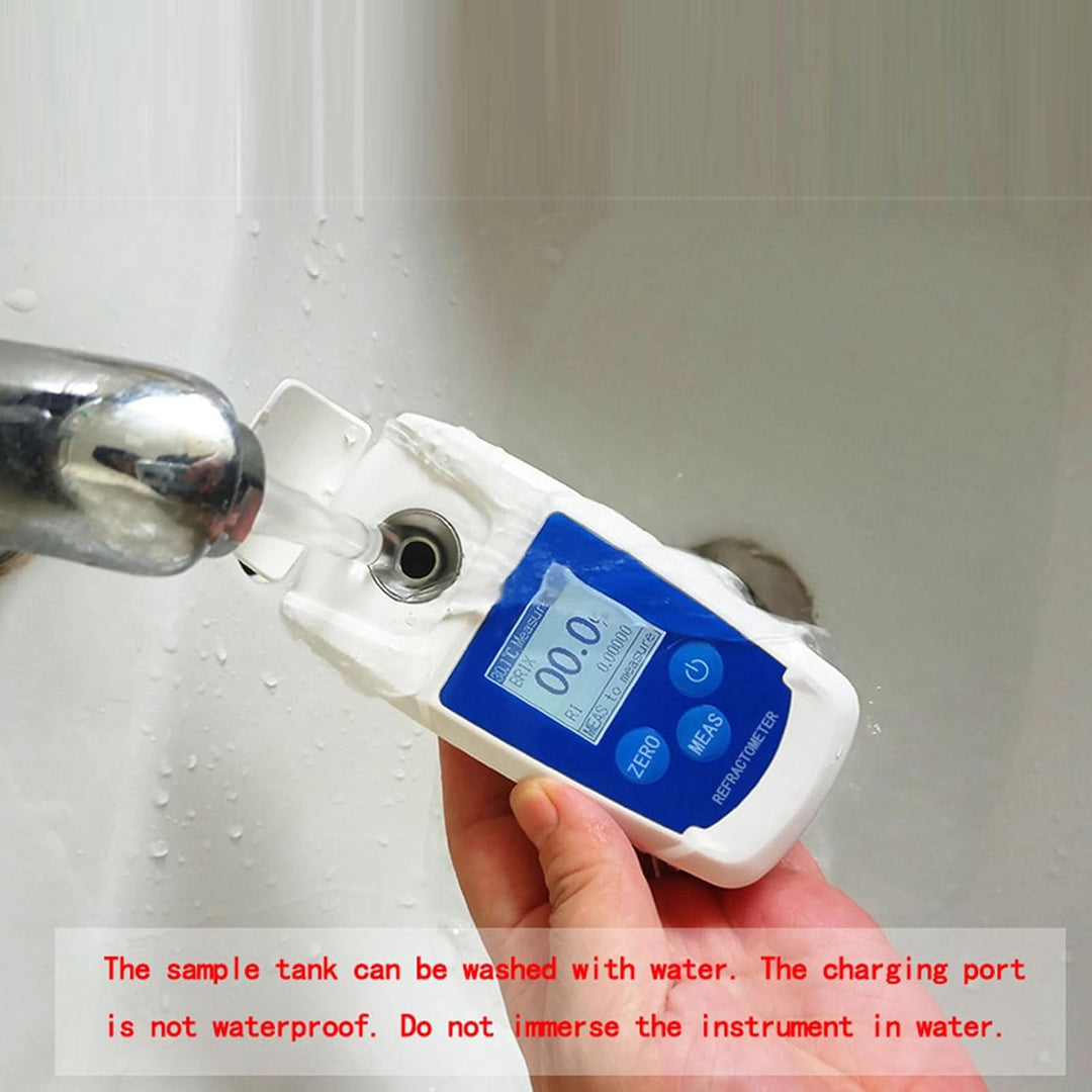 Brix Meter, 0-55% 3 Datas Display HD Backlight Display Refraktometer Brix Digital für Saft zur Messu