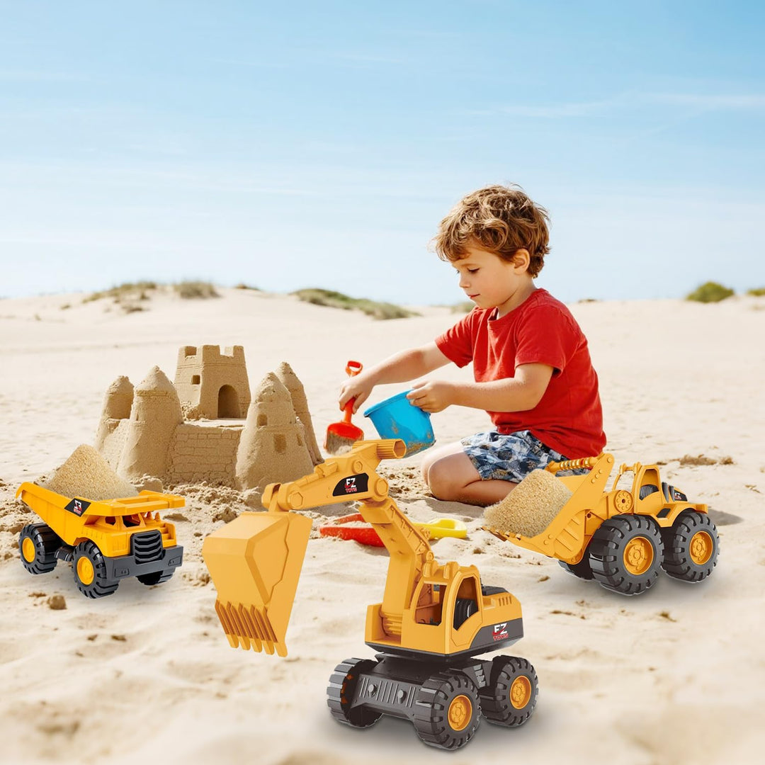 Generisch 3 Stück Bagger Spielzeug, Sandspielzeug Sandkasten Set, Sandkasten Kinderbagger Mit Kippla