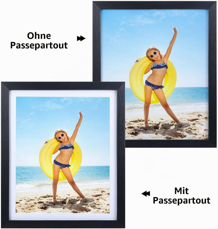 EYMPEU Bilderrahmen 20x25 CM 6er-Set, geeignet für 20x25 Bilder mit Passepartout oder 23x28 ohne Pas
