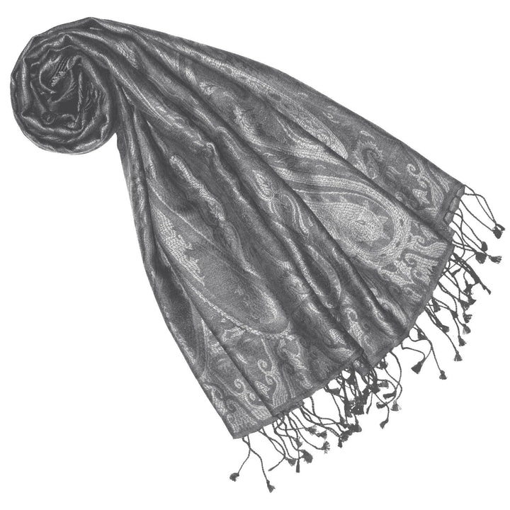 Lorenzo Cana Pashmina Damen - Schal Schaltuch jacquard gewebt 100% Seide Paisley Muster Seidenschal
