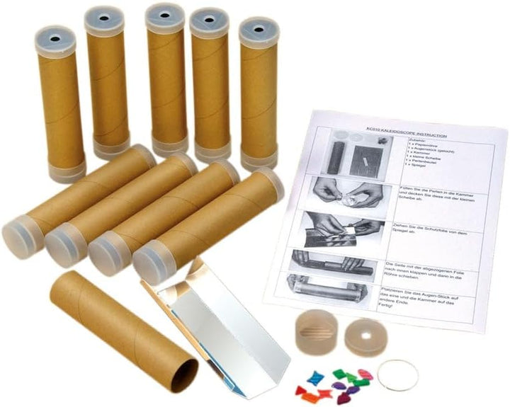 Betzold 52120 - Kaleidoskop Kinder-Geburtstag 10er Bastel-Set Mitgebsel