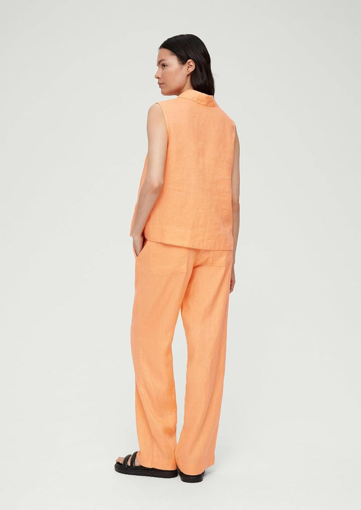 s.Oliver Damen Bluse ärmellos 38 Orange 2115, 38 Orange 2115